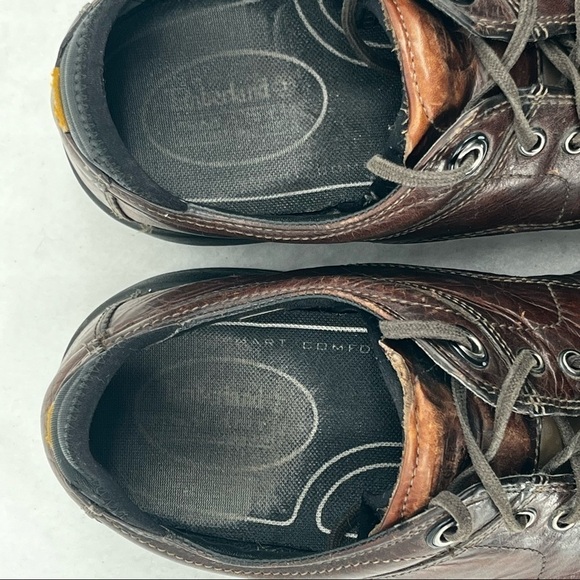 TIMBERLAND Men’s Madison Summit Brown Leather Lace Up Shoes size: 10.5 - Picture 6 of 8